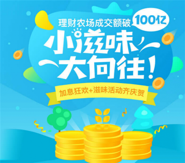 <b>理财农场成交额破100亿 成为三农金融领跑者</b>