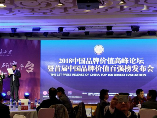 <b>“2018中国品牌价值高峰论坛”在京举办  品牌价值百强榜单出炉</b>
